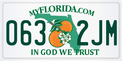 FL license plate 0632JM