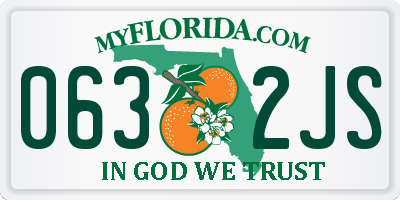 FL license plate 0632JS