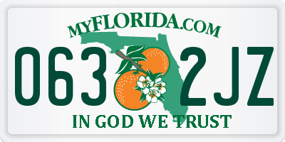 FL license plate 0632JZ