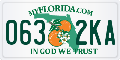 FL license plate 0632KA