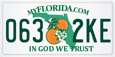 FL license plate 0632KE