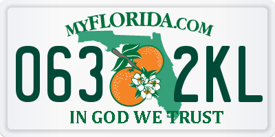 FL license plate 0632KL