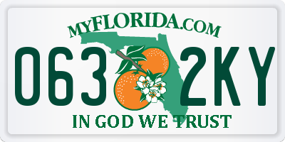 FL license plate 0632KY