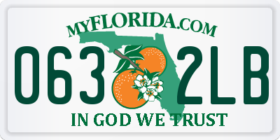 FL license plate 0632LB