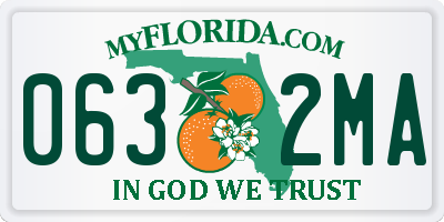FL license plate 0632MA
