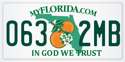 FL license plate 0632MB