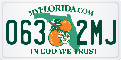 FL license plate 0632MJ