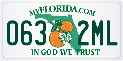 FL license plate 0632ML