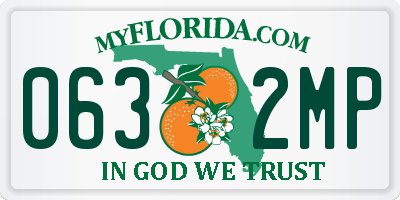 FL license plate 0632MP