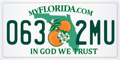FL license plate 0632MU