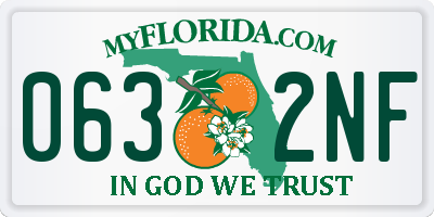 FL license plate 0632NF