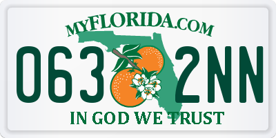 FL license plate 0632NN