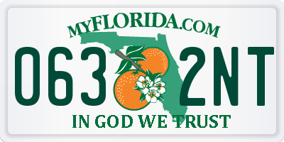 FL license plate 0632NT