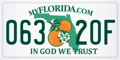 FL license plate 0632OF
