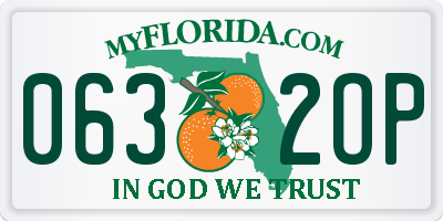 FL license plate 0632OP