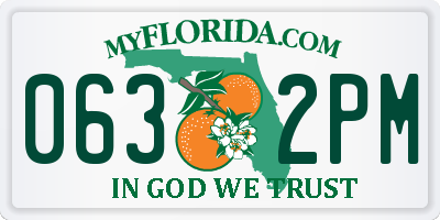 FL license plate 0632PM