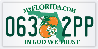 FL license plate 0632PP