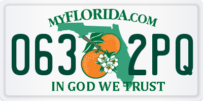 FL license plate 0632PQ