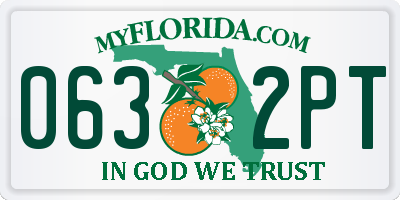 FL license plate 0632PT