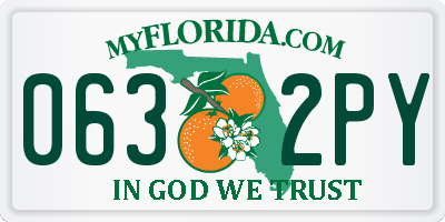 FL license plate 0632PY