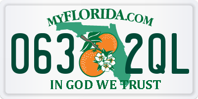 FL license plate 0632QL