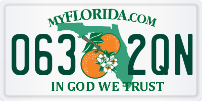 FL license plate 0632QN