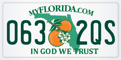 FL license plate 0632QS