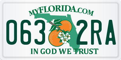 FL license plate 0632RA