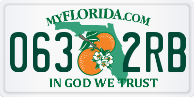FL license plate 0632RB