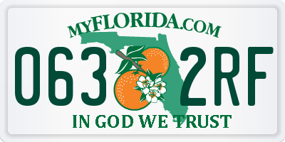 FL license plate 0632RF