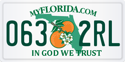 FL license plate 0632RL