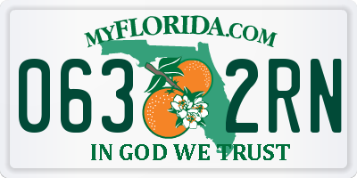 FL license plate 0632RN