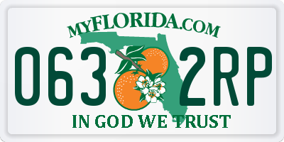 FL license plate 0632RP