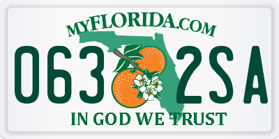 FL license plate 0632SA