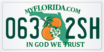 FL license plate 0632SH