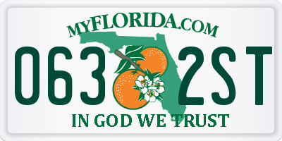 FL license plate 0632ST