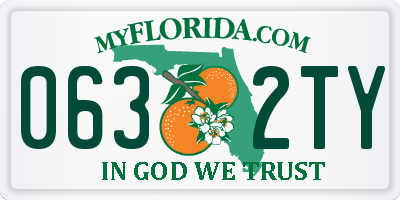 FL license plate 0632TY