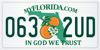 FL license plate 0632UD