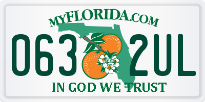 FL license plate 0632UL