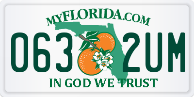 FL license plate 0632UM