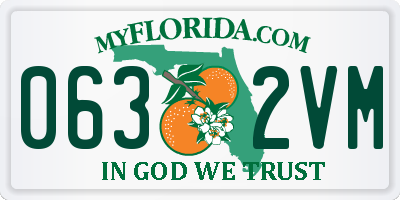 FL license plate 0632VM