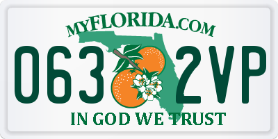 FL license plate 0632VP