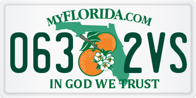 FL license plate 0632VS