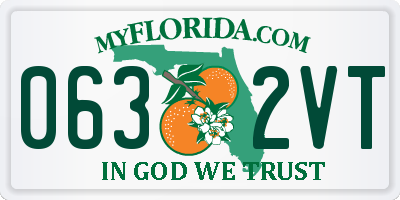 FL license plate 0632VT