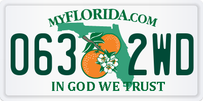 FL license plate 0632WD