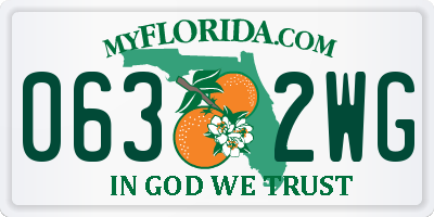 FL license plate 0632WG