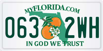 FL license plate 0632WH