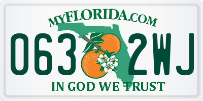 FL license plate 0632WJ