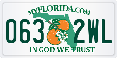 FL license plate 0632WL
