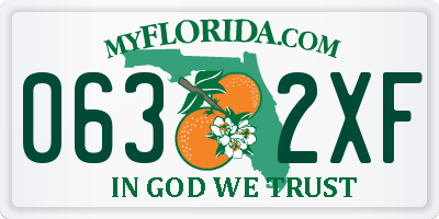 FL license plate 0632XF